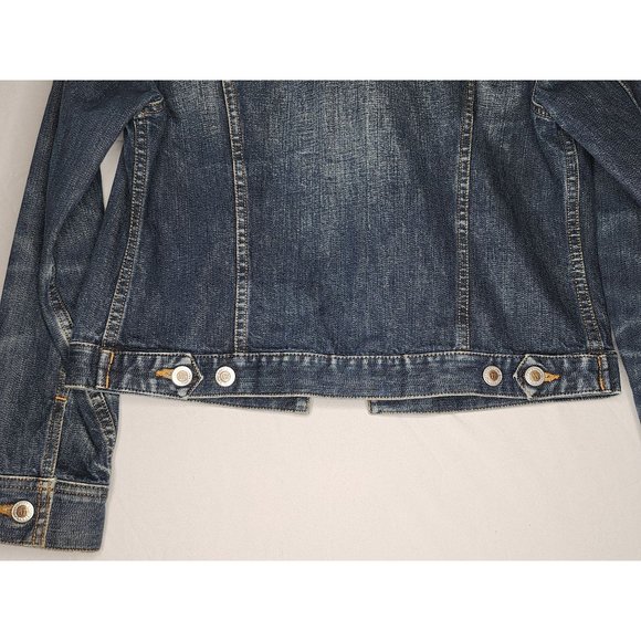 Ann Taylor Petite Jean Jacket Size Small Dark‎ Washed Denim - Picture 5 of 6